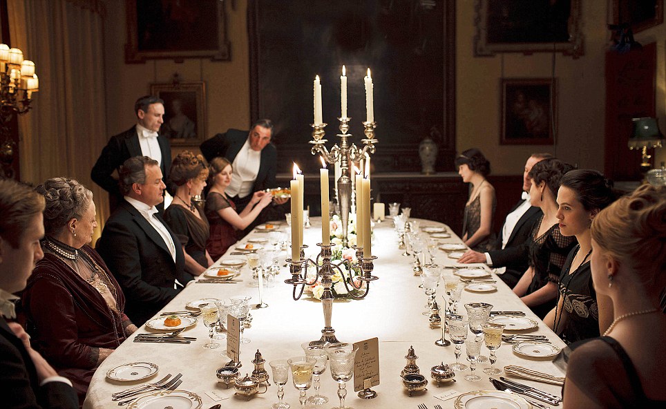 Downton Abbey Table setting